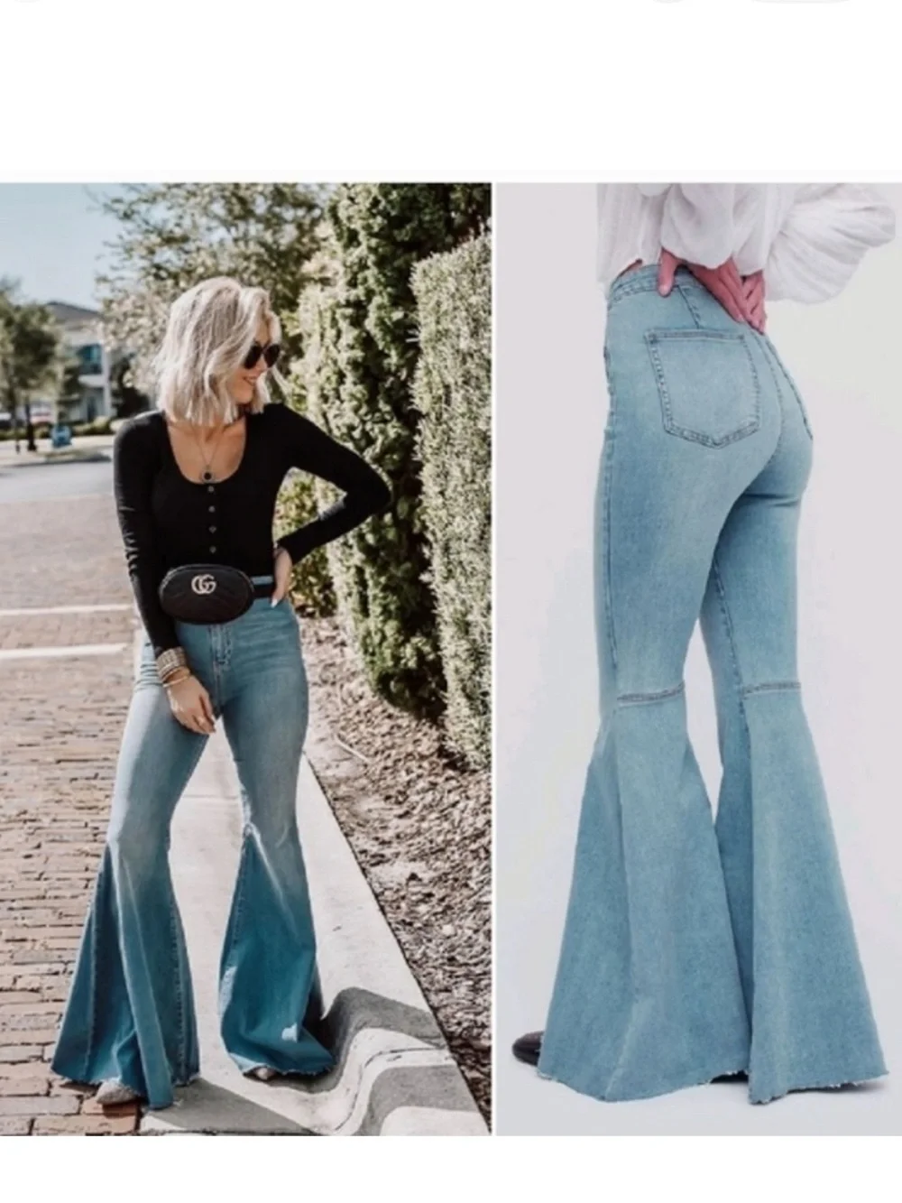 We the Free by Free People Just Float On High Waist Flare Jeans